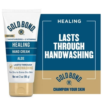 Gold Bond Healing Hand Cream, 3 oz., With Aloe to Soothe & Comfort