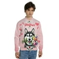 thumbnail image 4 of Happy Valentine's Day Siberian Husky holding flowers All Over Print 3D Baseball Jacket Husky Dog Lover Gifts Bomber Jacket Softball - 3005, 4 of 6