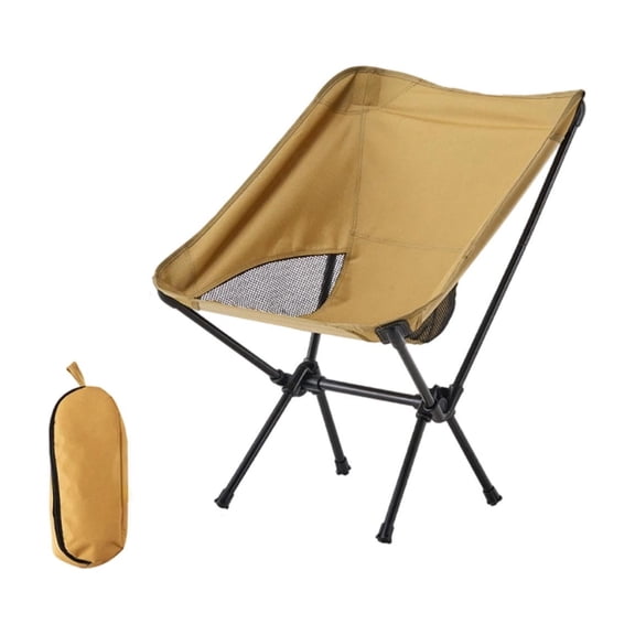 huayou Yellow Outdoor Folding Chair for Patio, Portable Foldable Seat for Garden Camping, Great Gift for Housewarming New Home, Ideal for Small Spaces Apartment Dorm