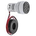 thumbnail image 4 of Digital Current Meter Crystal Panel Ammeter Round Signal Indicator AC 220V AD16‑22DSAWhite, 4 of 14