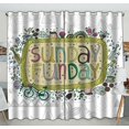 thumbnail image 1 of Cortina opaca ABPHQTO Sunday Fun Day Doodle Formas geométricas 130x210 cm Dos piezas, 1 of 1