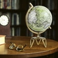 thumbnail image 2 of Gymax 10'' Geographic Rotating World Globe w/ Triangle Metal Stand Meridian Educational, 2 of 9