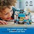 thumbnail image 4 of LEGO City Car Wash 60362 Building Toy Set, Fun Gift Idea for Kids ages 6+, Features Spinnable Washer Brushes and Includes an Automobile and 2 Minifigures, 4 of 9