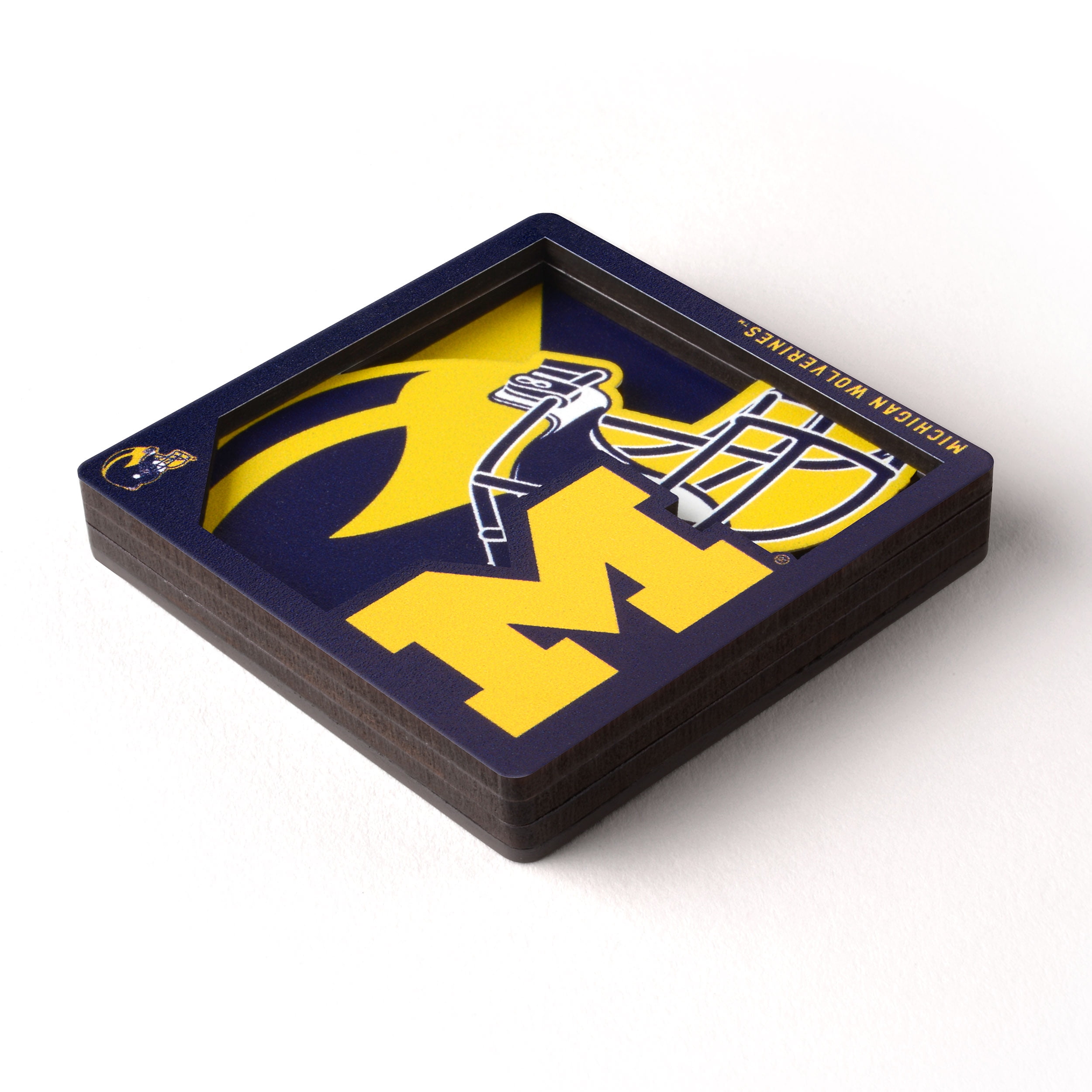 YouTheFan NCAA Michigan Wolverines 3D Logo Series Magnet