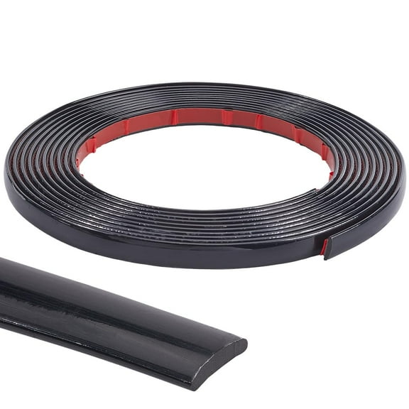 PVC Car Interior Moulding Trim Fit for Most Car Black 12x3mm 5m/pc