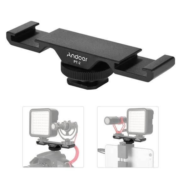 Extension Bar,Cold Mount Buzhi Mic Led Video Bar Dual Dv Mount Bar Dual Pt-2 Dv Dslr Camera Eryue Dslr Camera Mic Bortt