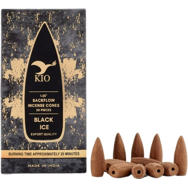 Incienso En Cono Cascada Reflujo Invertido Backflow Cones Relajación Budismo Meditación Yoga Pilates 50pzs