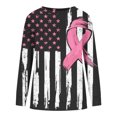 thumbnail image 5 of ICHUANYI Liquidación Camiseta de Manga Larga con Cuello Redondo y Estampado de Pechos Informal para Mujer Suelta ICHUANYI WER202308257223, 5 of 5
