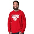 thumbnail image 4 of Baseball Homerun Crushin Dingers Men's Long Sleeve Tee T Shirt Brisco Brands S, 4 of 6