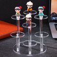 thumbnail image 3 of Clear Display Stand Multi Tier Collection Display Rack Pedestal Round Riser Stand, 3 of 7