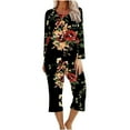 thumbnail image 2 of Ensembles pour Femmes 2 Pcs, Pyjama Confortable à Manches Longues et Col Rond pour la Maison, Ensemble de Sport en Liquidation, 2 of 5