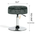 thumbnail image 3 of Homebeez Storage Ottoman Vanity Stool,360°Swivel Height Adjustable Foot Stool,Modern Accent Stools for Bathroom Living Room, 3 of 9