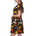 thumbnail image 2 of Honeii repair working tools Print Women’s Short Sleeve Dress, Comfortable Casual Dress, Soft Polyester Spandex Blend, Stylish Everyday Wear for Summer, Perfect for Travel and Vacation, 2 of 6