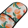 thumbnail image 2 of Dailycode Double Sided Oven Mitt with Loop Heat Resistant Kitchen Long Potholders 7" x 35" Peach Fruit, 2 of 6