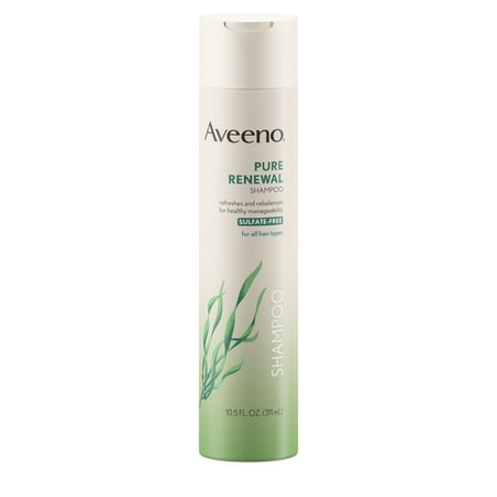 Aveeno Pure Renewal Shampoo with Seaweed Extract, 10.5 fl. (The Best Natural Shampoo)