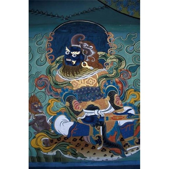 Danita Delimont PDDAS04VKO0018B Dzong Entrance Bhutan Poster Print by Vassi Koutsaftis, 12 x 17
