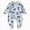 O129-Grey, variant on 1-3 Months Newborn Footed Sleeper Gown With Mitten Cuffs Cotton Side Baby Footed Print Infant Play Jumpsuit