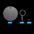 thumbnail image 3 of Acrylic Keychain Blanks 2 Inch Dia Clear Disc Ornaments Key Chain with Open Jump Ring, 48 Set, 3 of 6