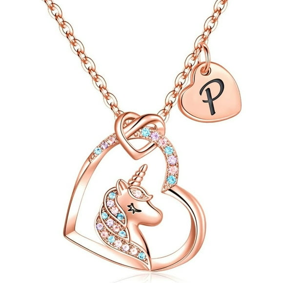 Janrevotw Love Letter Necklace Heart Pendant Necklace, Perfect Gift Of Love For Girlfriend, Mom, Wife, Daughter, Family And Friends.