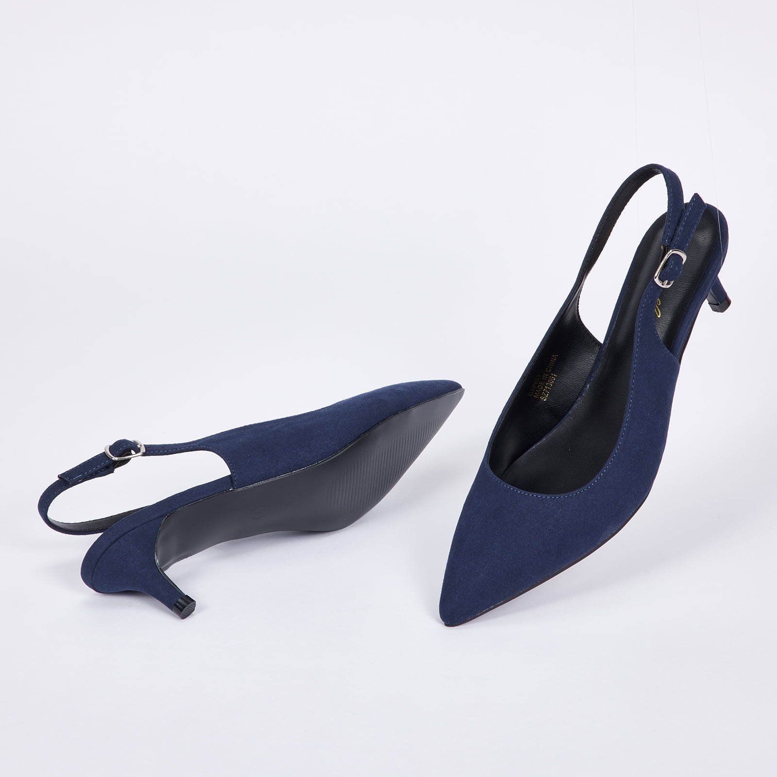 LTS Tall Navy Blue Slingback Point Pumps In Standard Fit | Long Tall Sally