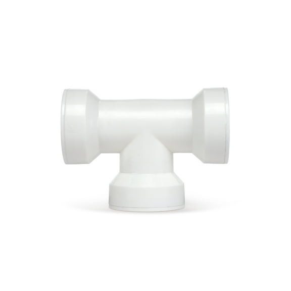 Keeney 48QLK Insta-Plumb 1-1/2 in. Plastic Coupling Tee