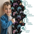 thumbnail image 3 of Blackout Kids Curtains,Game Controller Black Patternx Children's Insulated Curtains Set Of 2,Bedroom Essentials,Toddler Room Decor 42"x54", 3 of 5