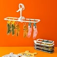 thumbnail image 4 of Multi Functional Clothes Hanger Drying Clip Windproof Clothes Hanger Sock Clip Travel Foldable Clothes Hanger Clip, 4 of 9