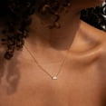 thumbnail image 2 of Trendy 14K Gold Plated CZ Chain Pendant - Dainty Birthstone Necklace for Women Jewelry Gift, 2 of 7