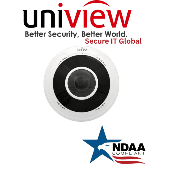 Uniview NDAA 5MP Fisheye IP Security Camera 1.4mm Panoramic Lens & Smart Detection – From Secure IT Global
