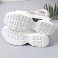 thumbnail image 6 of Womans Sandals Flat Heel Open Toe Casual Versatile Solid Color Women Footwear Comfortable Ankle Strap Walking Beach Shoes White 8.5, 6 of 9