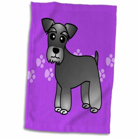 3drose Cute Miniature Schnauzer Banded Coat Salt And Pepper
