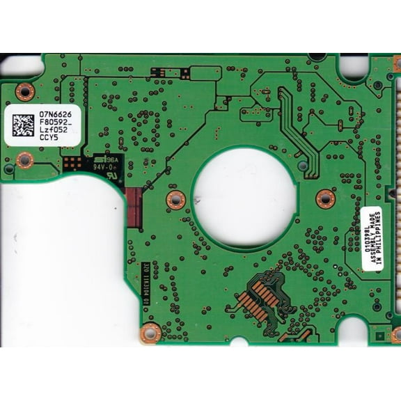DJSA-220, PN 07N4388, 07N6626 F80592_, IBM 20GB IDE 2.5 PCB