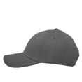 thumbnail image 4 of Wholesale 12-Pack Plain Baseball Cap Adjustable Solid Blank Curved Sun Visor Ball Hat Dark Gray, 4 of 6