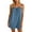 hgg305-Blue, variant on Ounisa Women's Solid Summer Loose Suspender Shortalls Pocket Bib Overall Shorts Soft Breathable Lightweight Stretchy Comfy