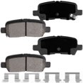 thumbnail image 2 of Rear Ceramic Brake Pads w/Hardware Kits Fits for Buick Allure Lacrosse, Chevrolet Impala Limited, Pontiac Grand Prix-Ceramic Low Dust Brake Pad-4 Pack Fits select: 2010-2013 CHEVROLET IMPALA LT, 2 of 6