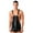 Black, variant on Zaldita Men's Shiny Metallic Shorts Dungarees Suspender Hot Pants Spandex Leotard Bodysuit Silver S