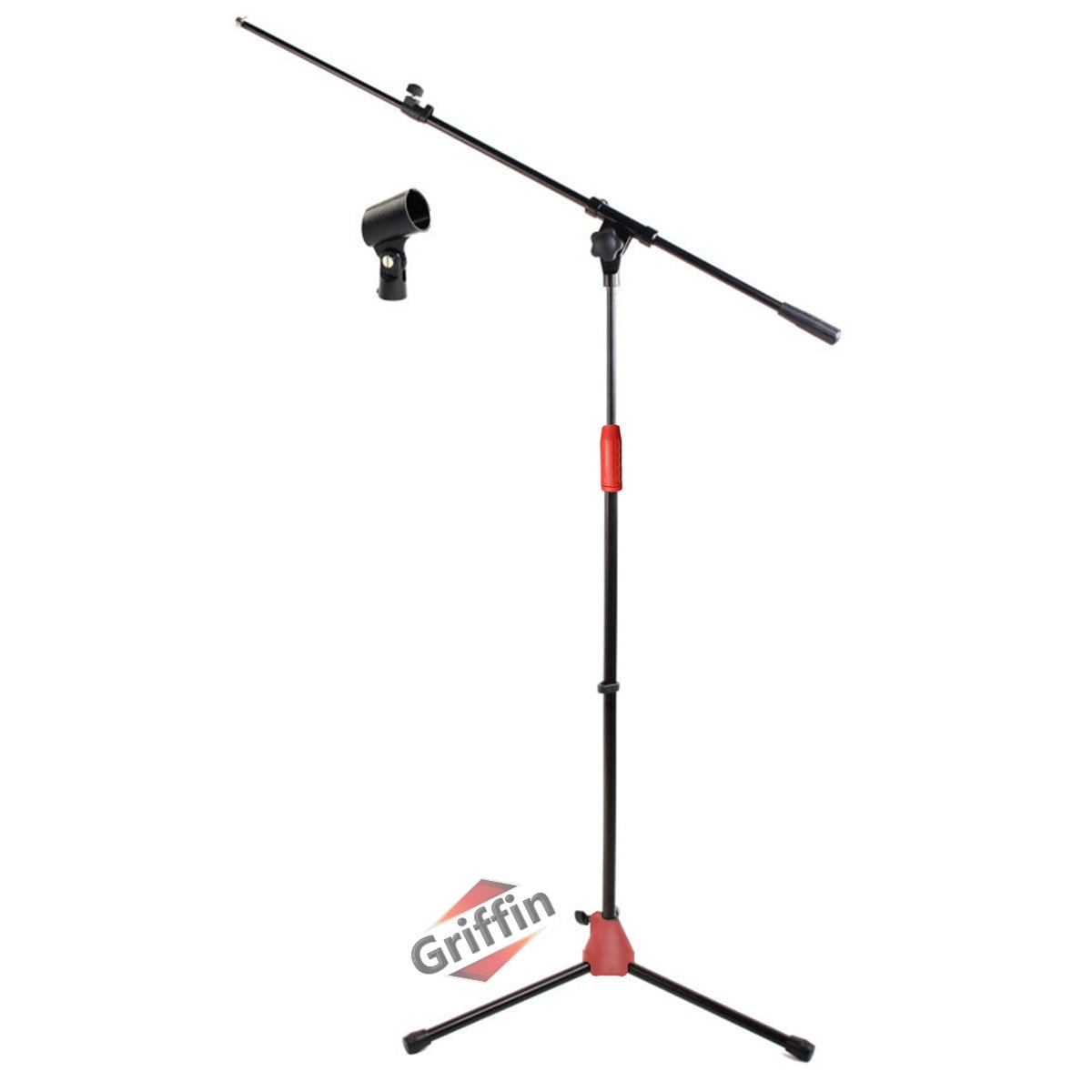 Griffin Microphone Stand - Telescopic Mic Boom Mount Stage Studio Holder Clip