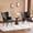 White-Set of 2, variant on PU Leather Accent Chair for Living Room, Upholstered Reading Chair with High Backrest, Tufted-Button Wingback Armchair for Bedroom, Dressing Room, Home Office, Set of 2, Black