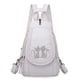 thumbnail image 2 of Mochila pequeña, bolso de pecho multifuncional, bolso de hombro, mochila de cuero suave de PU, mochila de moda para mujer, 2 of 6