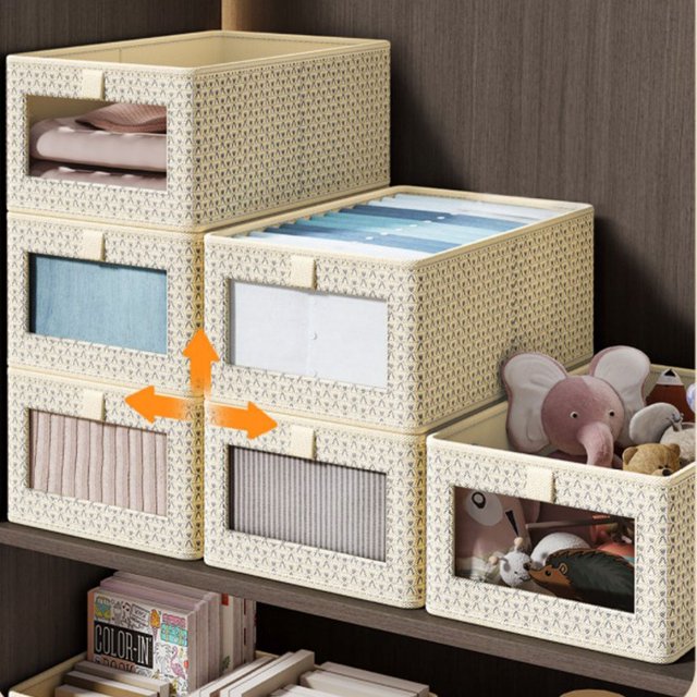 maskred Convenient Clothes Drawer Organizer Space-saving And Time-saving Storage Solution And Greatly Claret 36*25*20 1Set