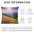 thumbnail image 5 of Chilfamy Mountain Wildflowers Rainbow Pillow Covers for Couch Sofa Indoor Outdoor Pillow Case Throw Pillow Cover Home Decor 1PC 24x24in, 5 of 5