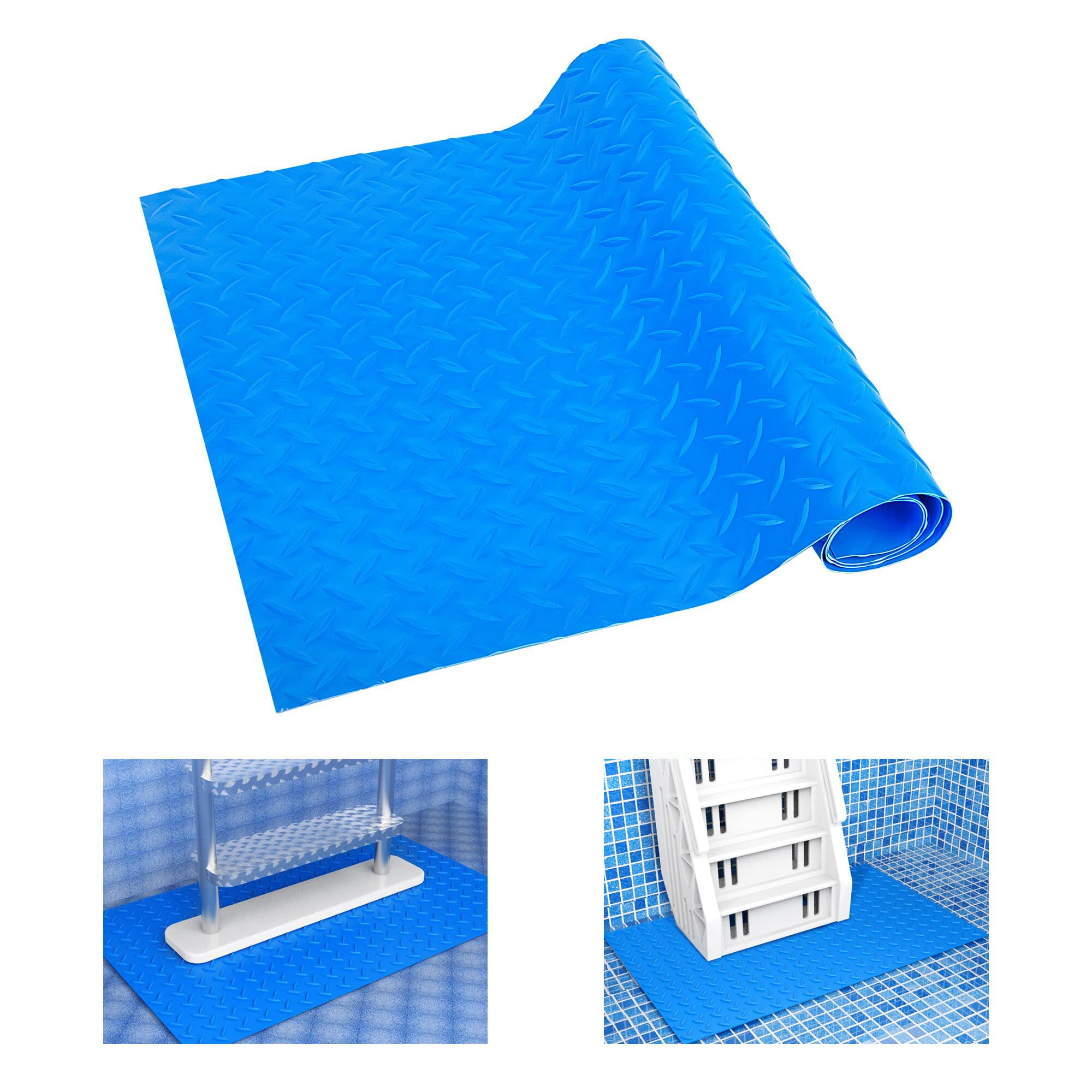 Pool Ladder Mat, Large Swimming Pool Step Mats with NonSlip Texture