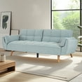 thumbnail image 4 of homxaozo  Comfortable  Futon Sofa Bed with Adjustable Backrests & Armrests, Modern Convertible Couch Sofa for Small Spaces, Living Room, Corduroy Futon Sofa Bed, Gray, 4 of 8