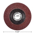 thumbnail image 3 of 20x 4.5" Flap Grinding Wheels 4-1/2 x7/8" 40 60 80 120 Grit Grinder Sanding Disc, 3 of 9