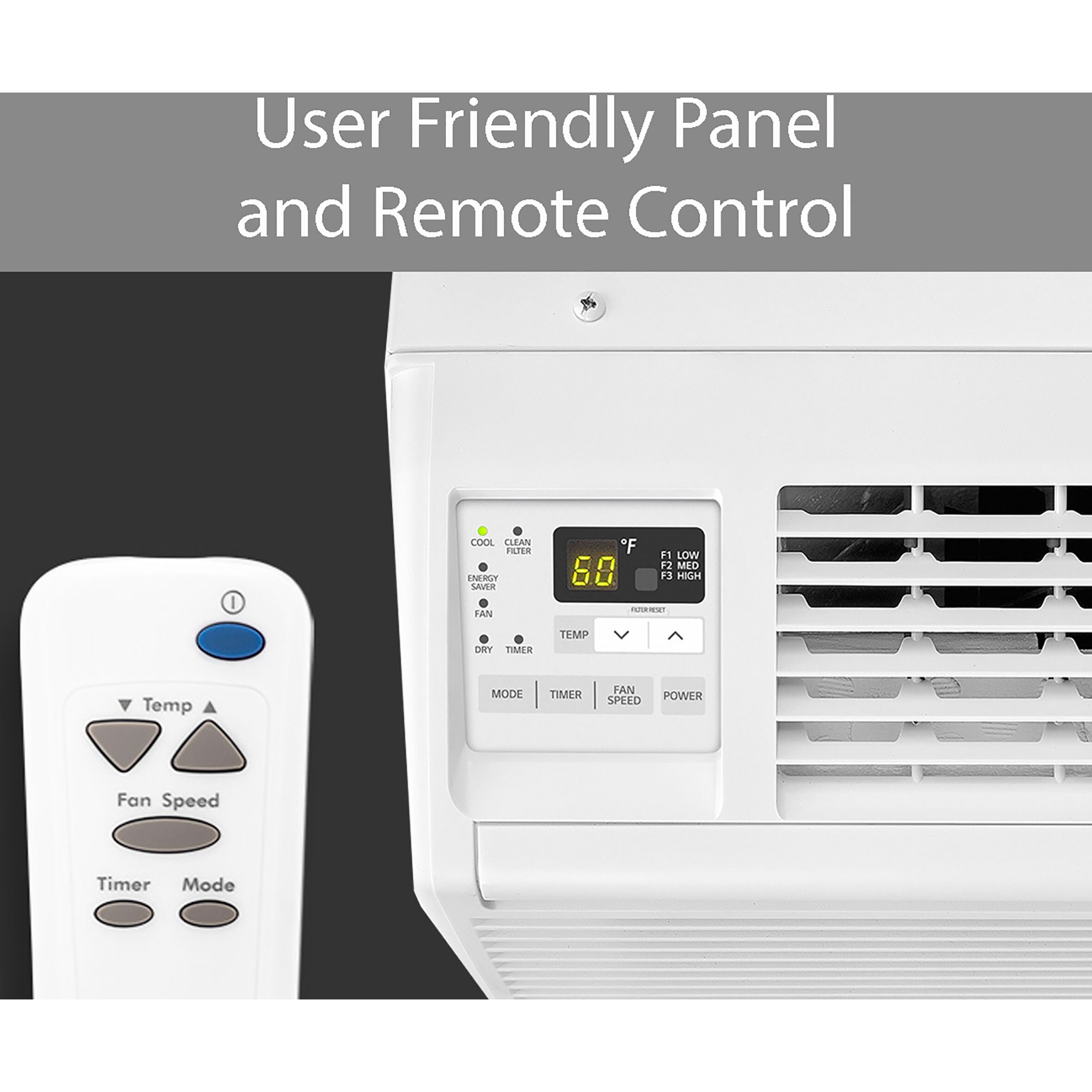 LG 6,000 BTU 115V Window Air Conditioner with Remote Control, LW6017R