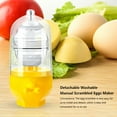thumbnail image 1 of Plastic Egg Scrambler Handheld Removable Washable Scrambled Eggs Maker Indoor Kitchen Restaurant White Yolk Mixing Tools, 1 of 9