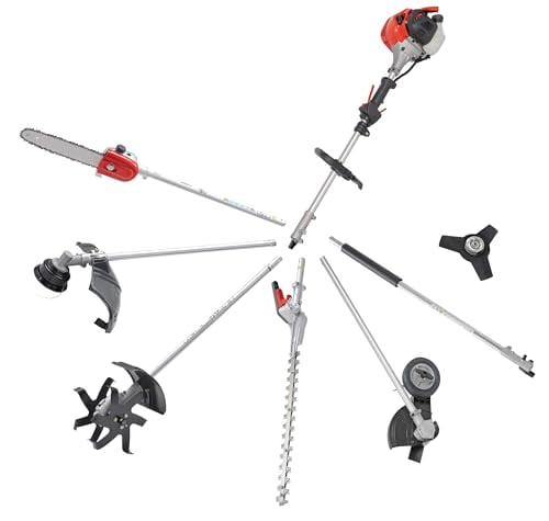 PRORUN 25.4cc Gas-Powered 2-Cycle Attachment Capable Powerhead + Articulating Hedge Trimmer Combo Kit