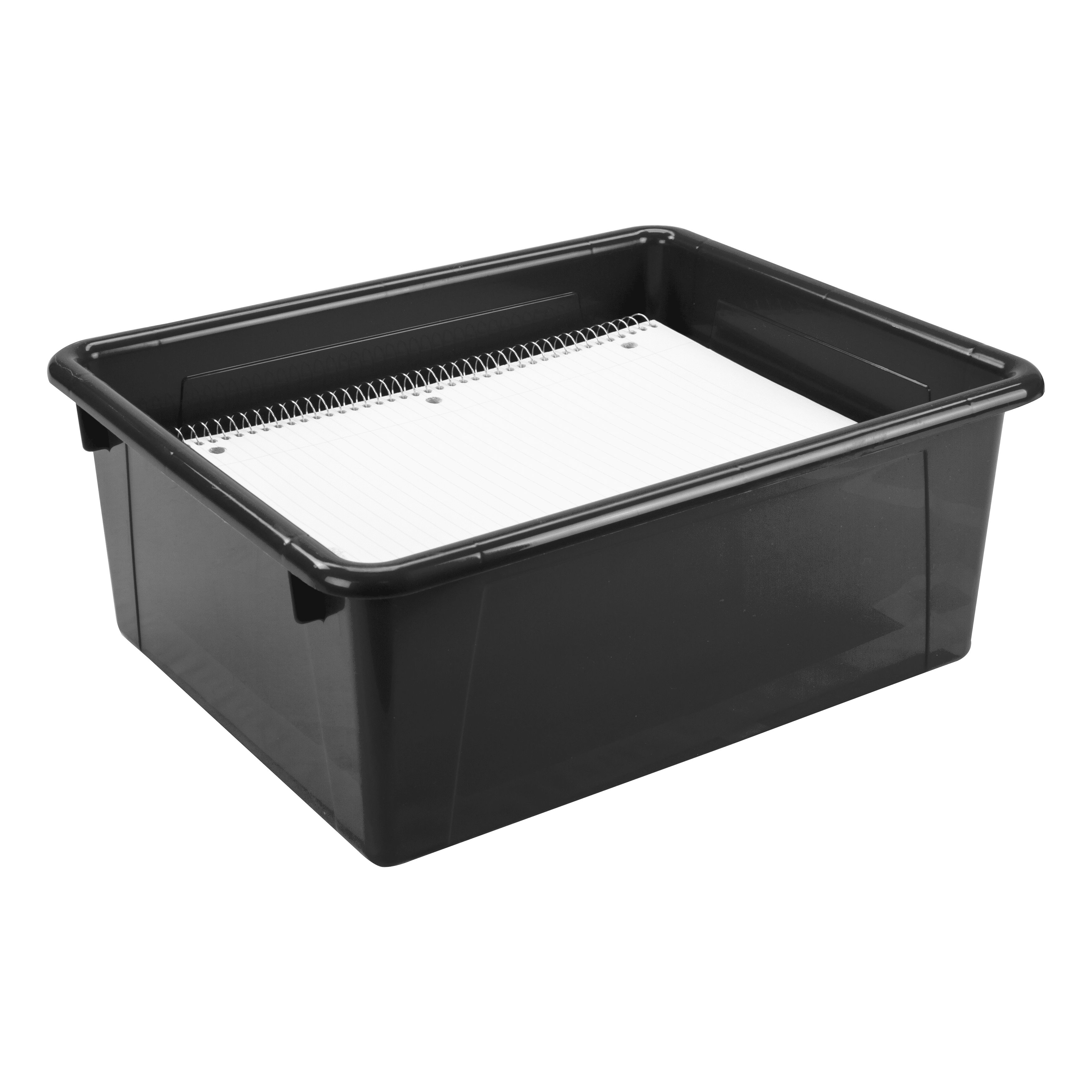 Pen+Gear Deep Plastic Letter Tray, Letter Size Paper Sorter, Black, 5-Pack