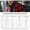 thumbnail image 7 of Mens Casual Long Sleeve Flannel Plaid Shirt Regular Fit Button Down with Two Pockets, 7 of 7