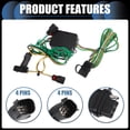 thumbnail image 3 of 1 Juego de Kit de Arnes de Cableado de Remolque de 4 Pines para Chrysler Pacifica 2017-2018 Negro, 3 of 7